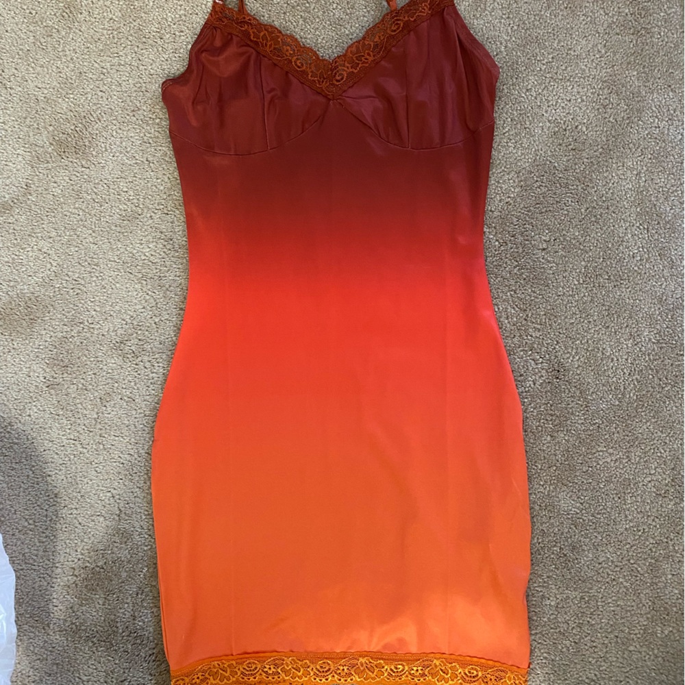 Ombré mini summer dress